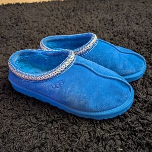 UGG Blue Suede Slippers